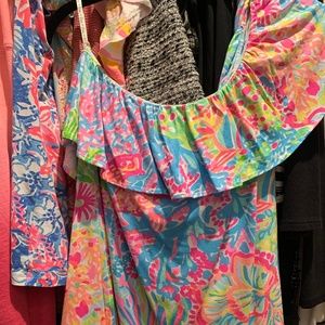 Lilly Pulitzer Neveah One Shoulder Top XL